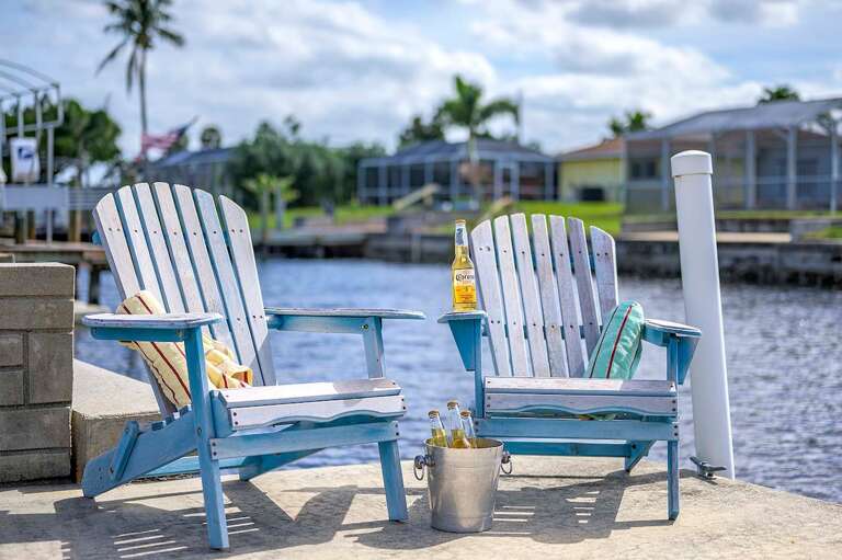 Relax and Enjoy the Sunsets at Lover`s Key from the Dock